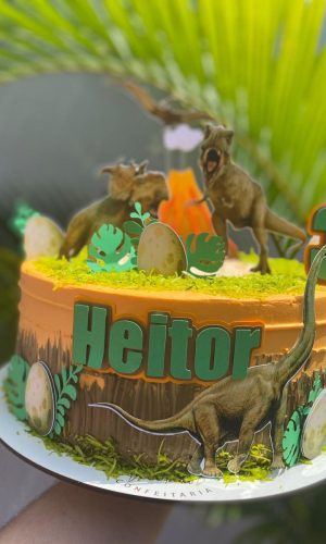 Arquivo silhouette topo de bolo dinossauro