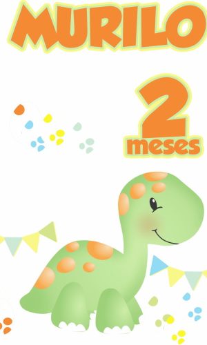 Arquivo Silhouette Topo de Bolo Dinossauros Baby 07 Studio