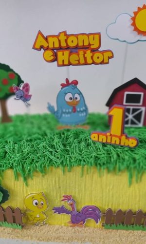 Arquivo Silhouette Topo De Bolo Galinha Pintadinha 02