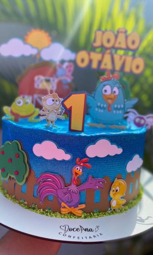 Arquivo silhouette topo de bolo Galinha Pintadinha