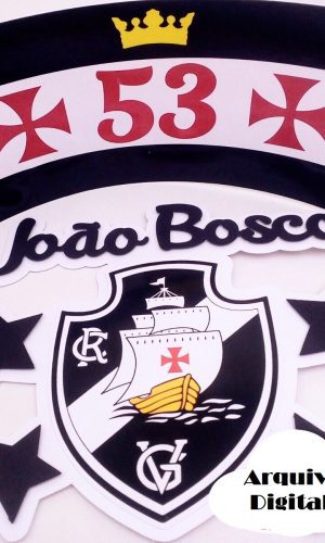 Arquivo Silhouette Topo de Bolo Time de Futebol Vasco