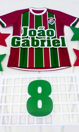 Arquivo Silhouette Topo de Bolo Time Fluminense Futebol