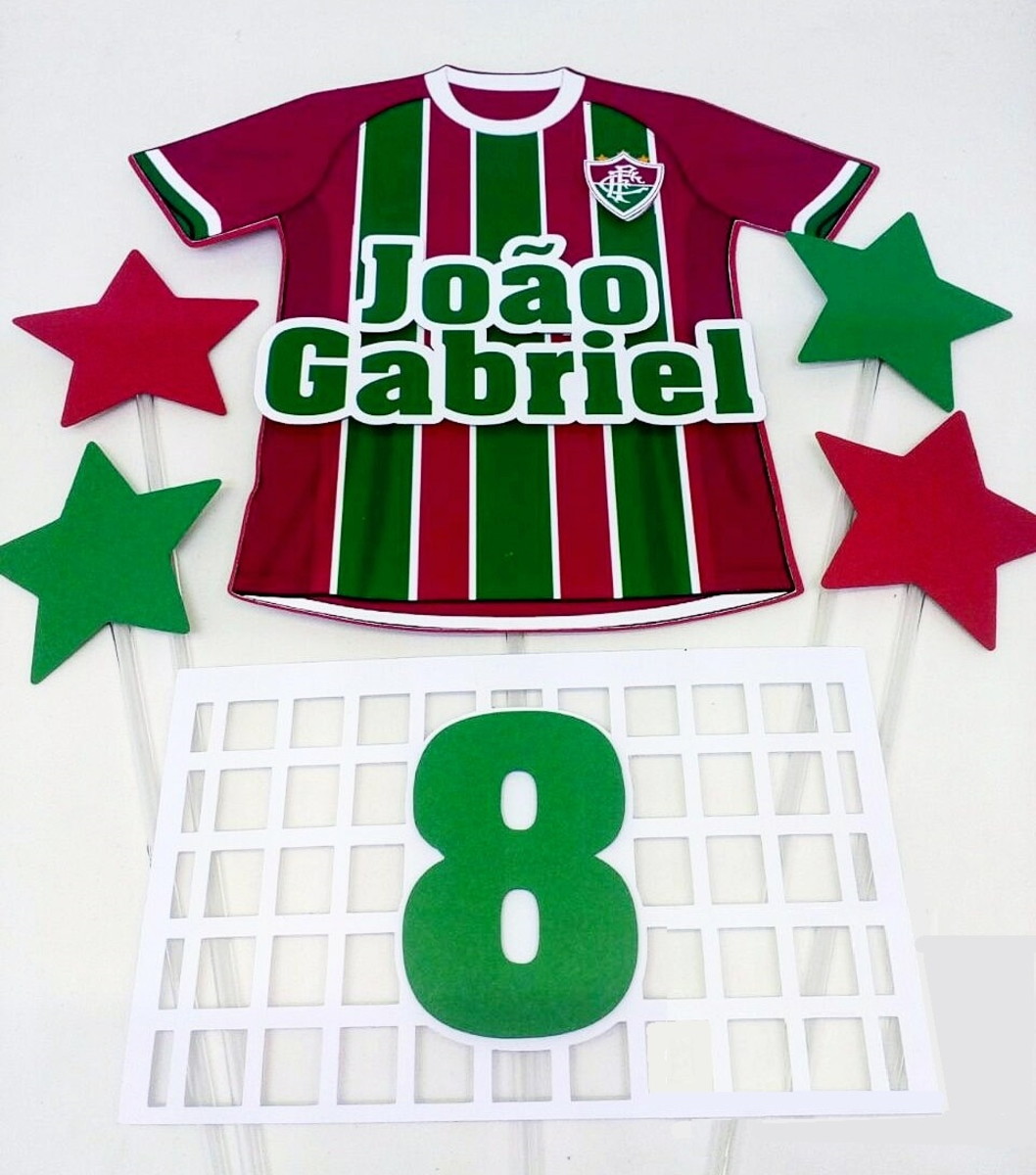 Arquivo Silhouette Topo de Bolo Time Fluminense Futebol