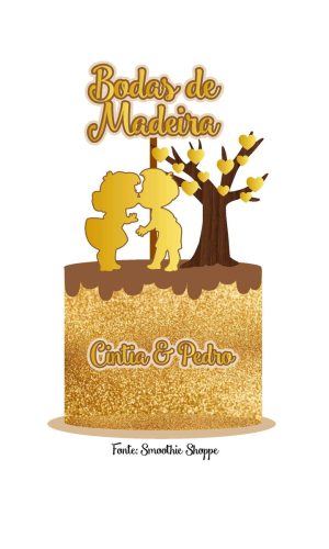 Arquivo topo de bolo bodas de madeira
