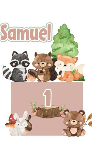 arquivo topo bosque aquarela cute