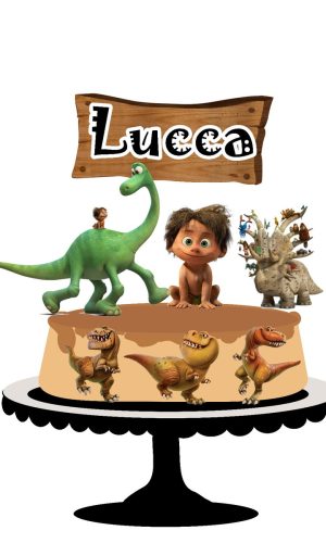 Arquivo topo de bolo- amigo dinossauro / STUDIO