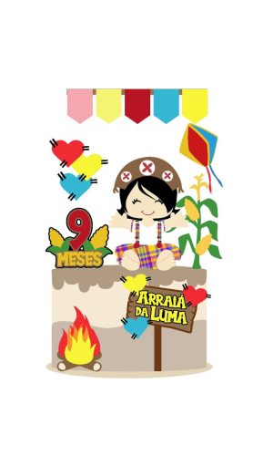 Arquivo topo de bolo arraiá da bebê