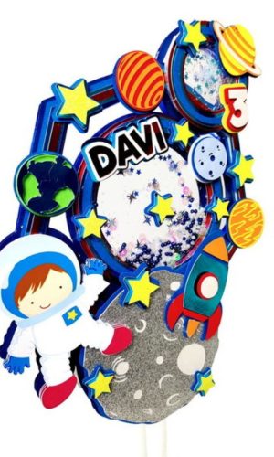 Arquivo Topo De Bolo Astronauta Cute