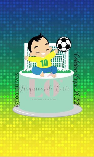 Arquivo Topo de Bolo Baby Goleiro 10 Copa do Mundo