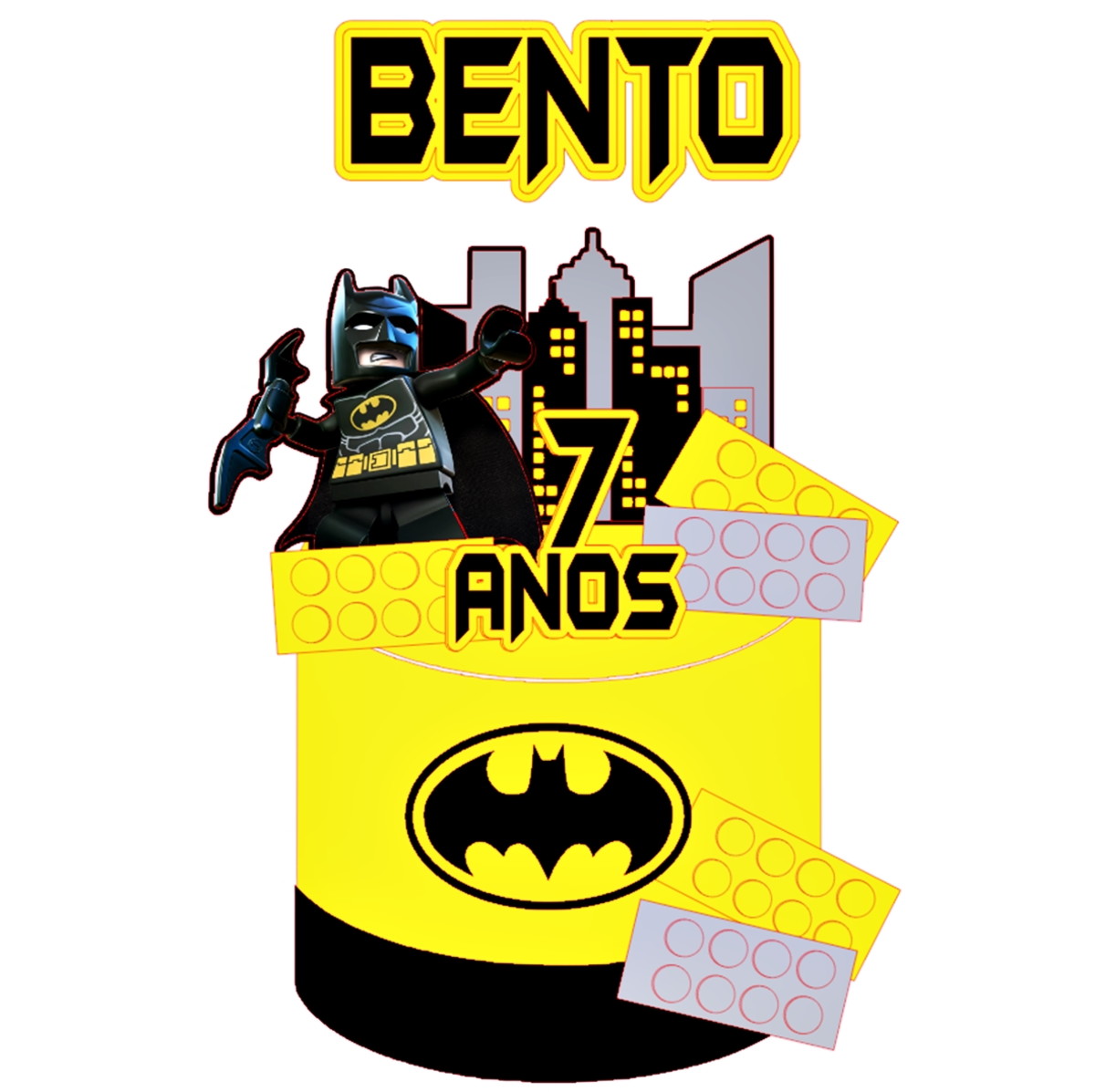 Arquivo de Corte - Topo de Bolo Batman Lego