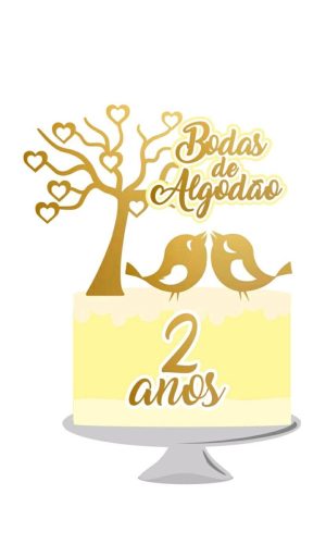 Arquivo topo de bolo bodas de algodão