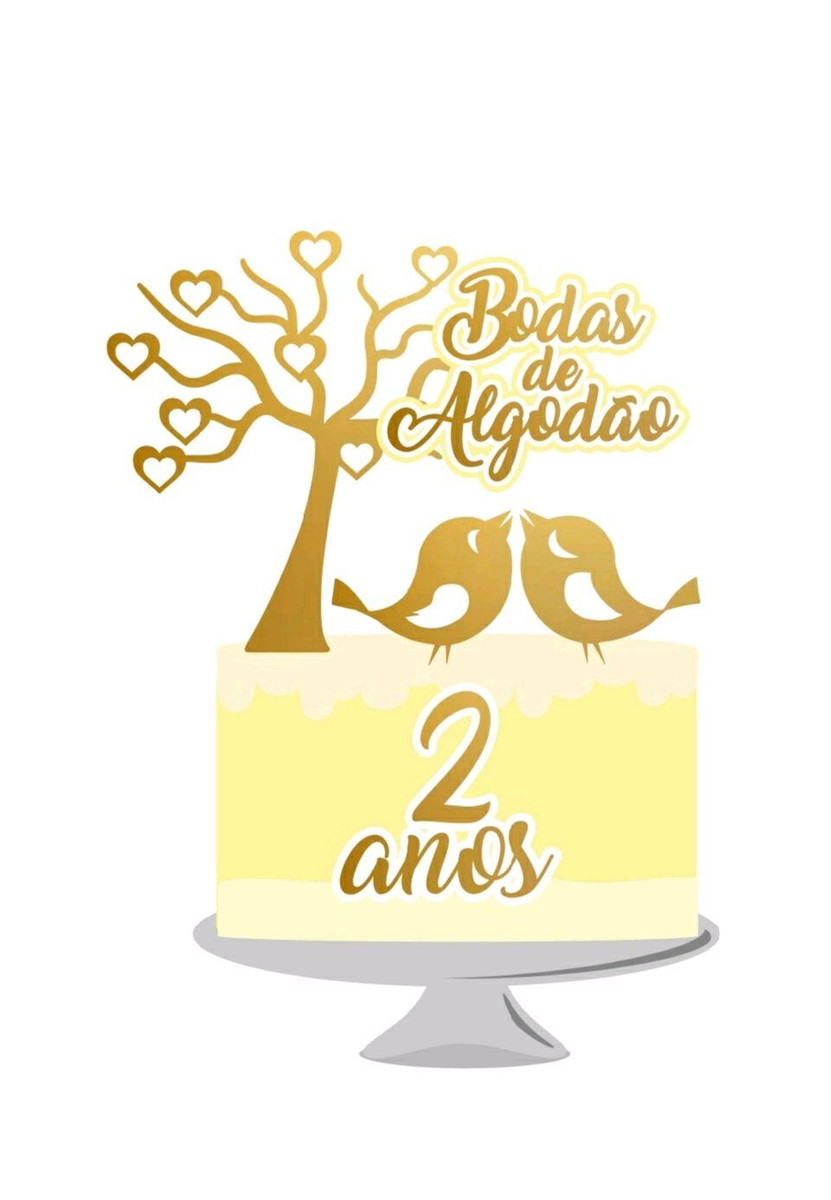 Arquivo topo de bolo bodas de algodão