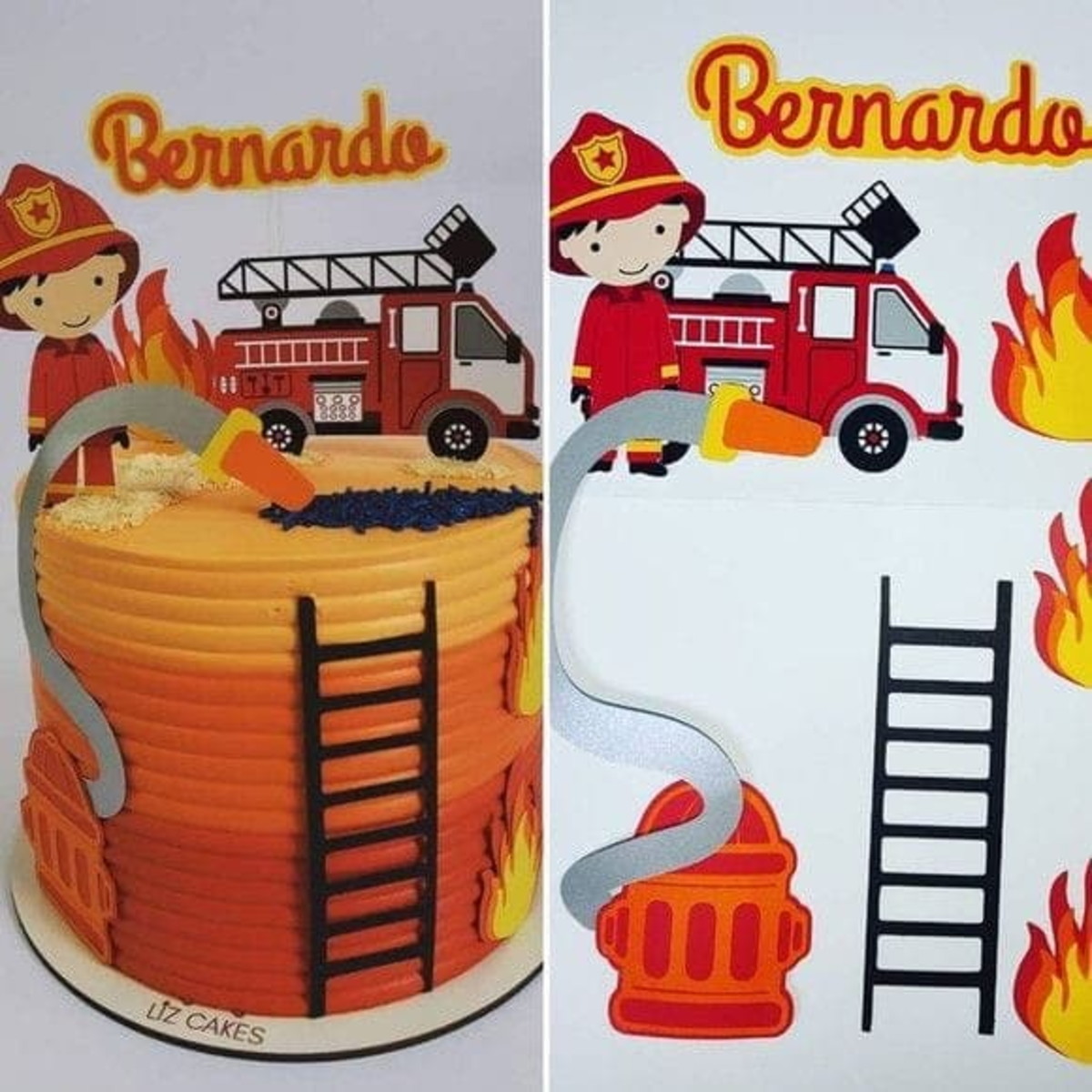 arquivo Topo de bolo bombeiro
