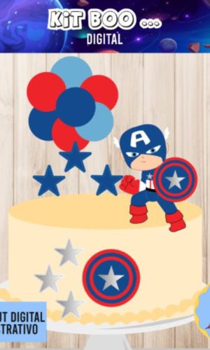 Arquivo Topo de Bolo - Capitão América