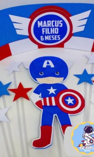 Arquivo Topo de Bolo - Capitão América