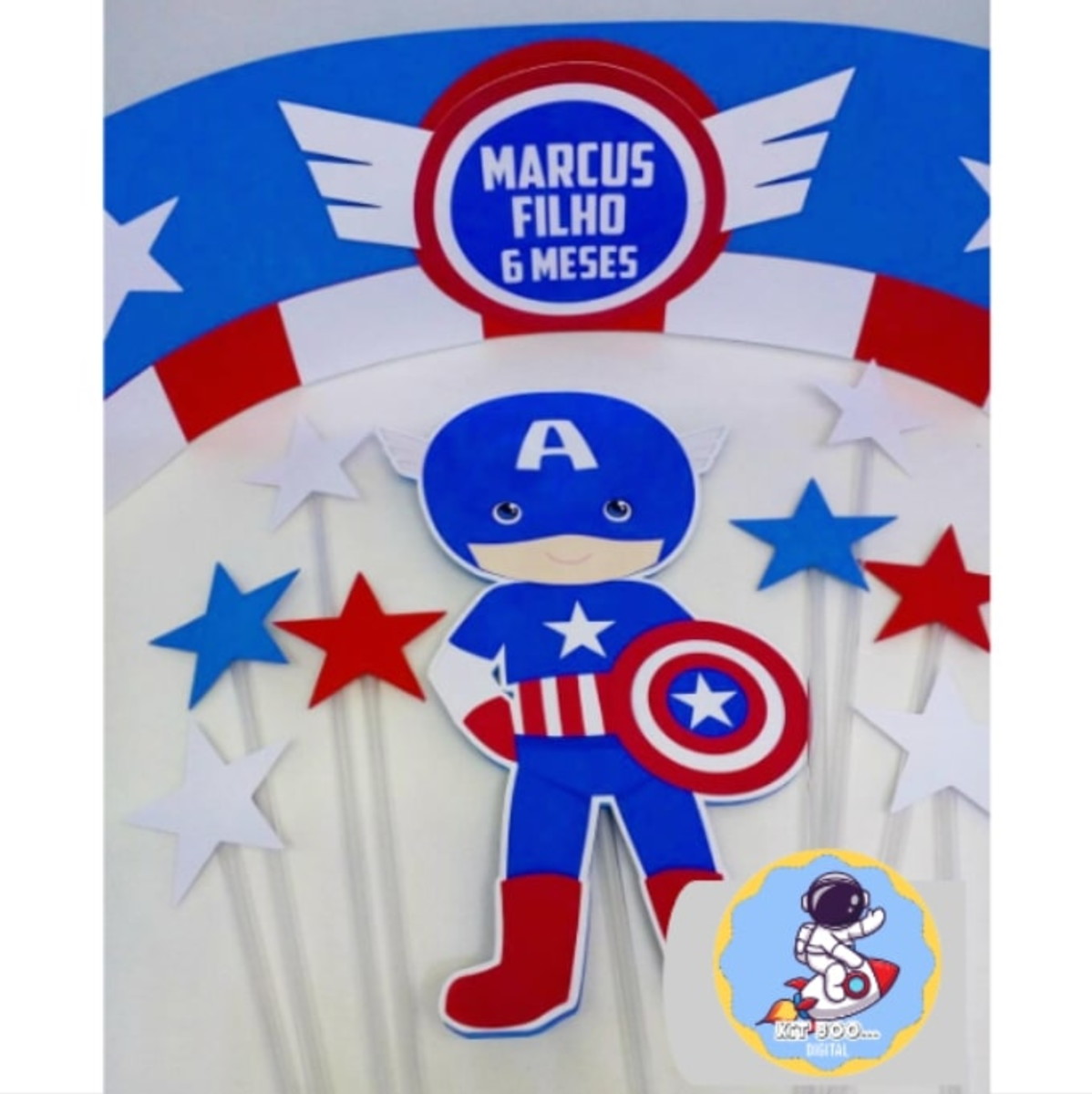 Arquivo Topo de Bolo - Capitão América