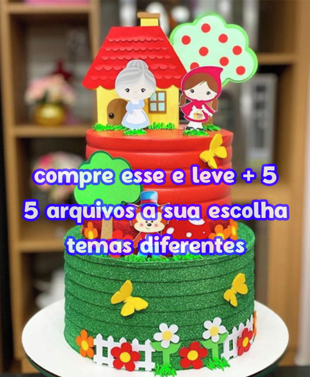 arquivo Topo de bolo chapéuzinho vermelho