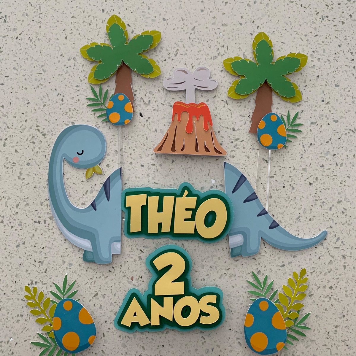 Arquivo Topo de Bolo Dino baby - Imagem 2