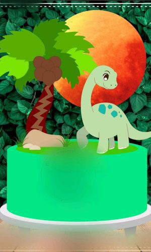 ARQUIVO TOPO DE BOLO DINOSSAURO #11271