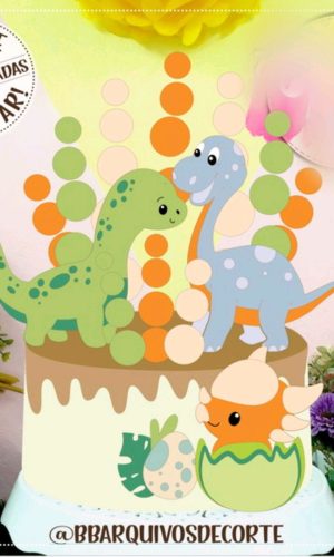 ARQUIVO TOPO DE BOLO DINOSSAURO #11273