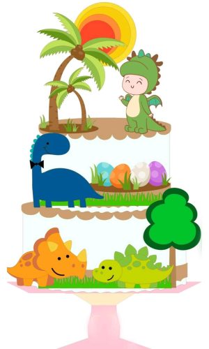 ARQUIVO TOPO DE BOLO DINOSSAURO #11279
