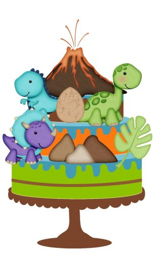 ARQUIVO TOPO DE BOLO DINOSSAURO #11280