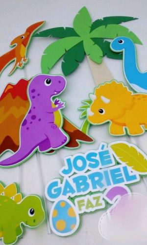 Arquivo Topo de Bolo Dinossauro #11284