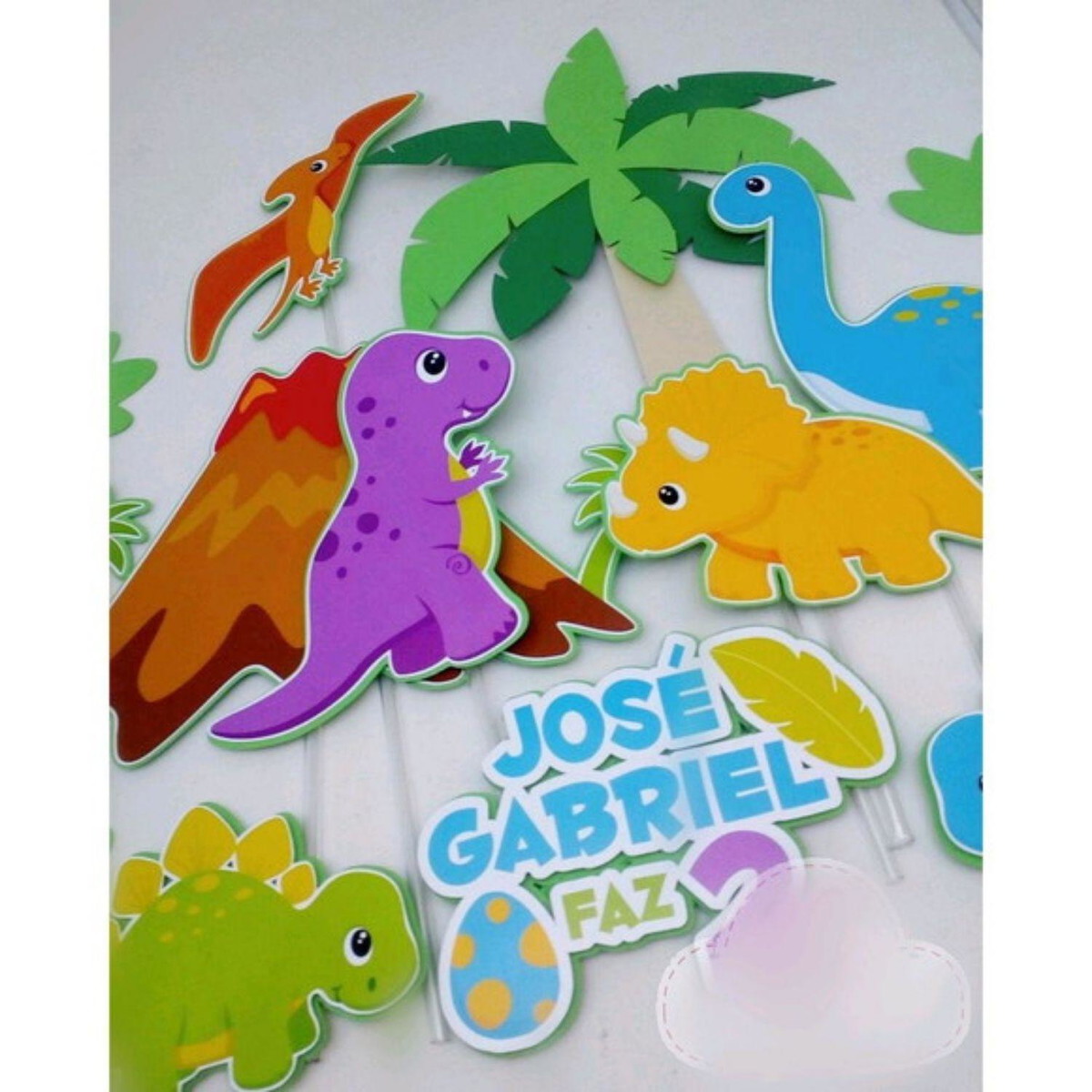 Arquivo Topo de Bolo Dinossauro #11284
