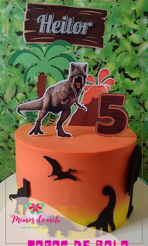 Arquivo topo de bolo - dinossauro #001