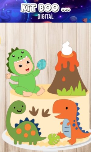 Arquivo Topo De Bolo - Dinossauro