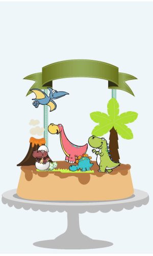 Arquivo Topo de Bolo - Dinossauros