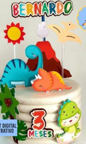 Arquivo Topo de Bolo - Dinossauros