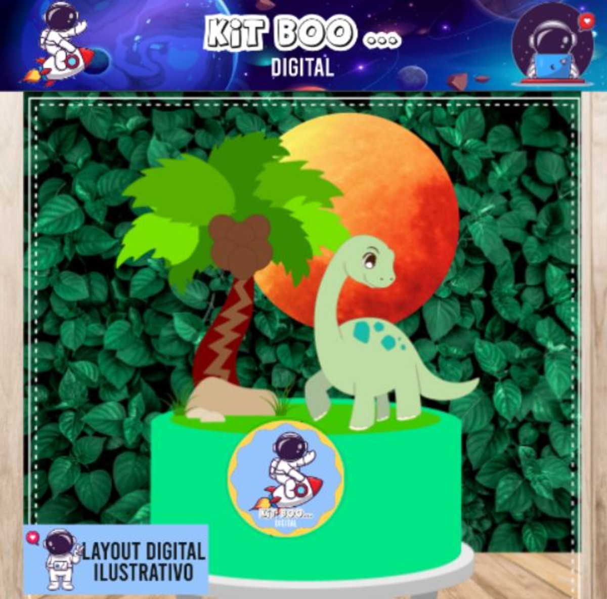 Arquivo Topo de Bolo - Dinossauros