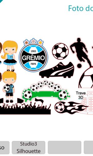 ARQUIVO Topo de bolo do Grêmio +1 tema da loja