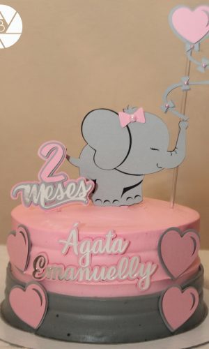 Arquivo de Corte - Topo de Bolo Elefante