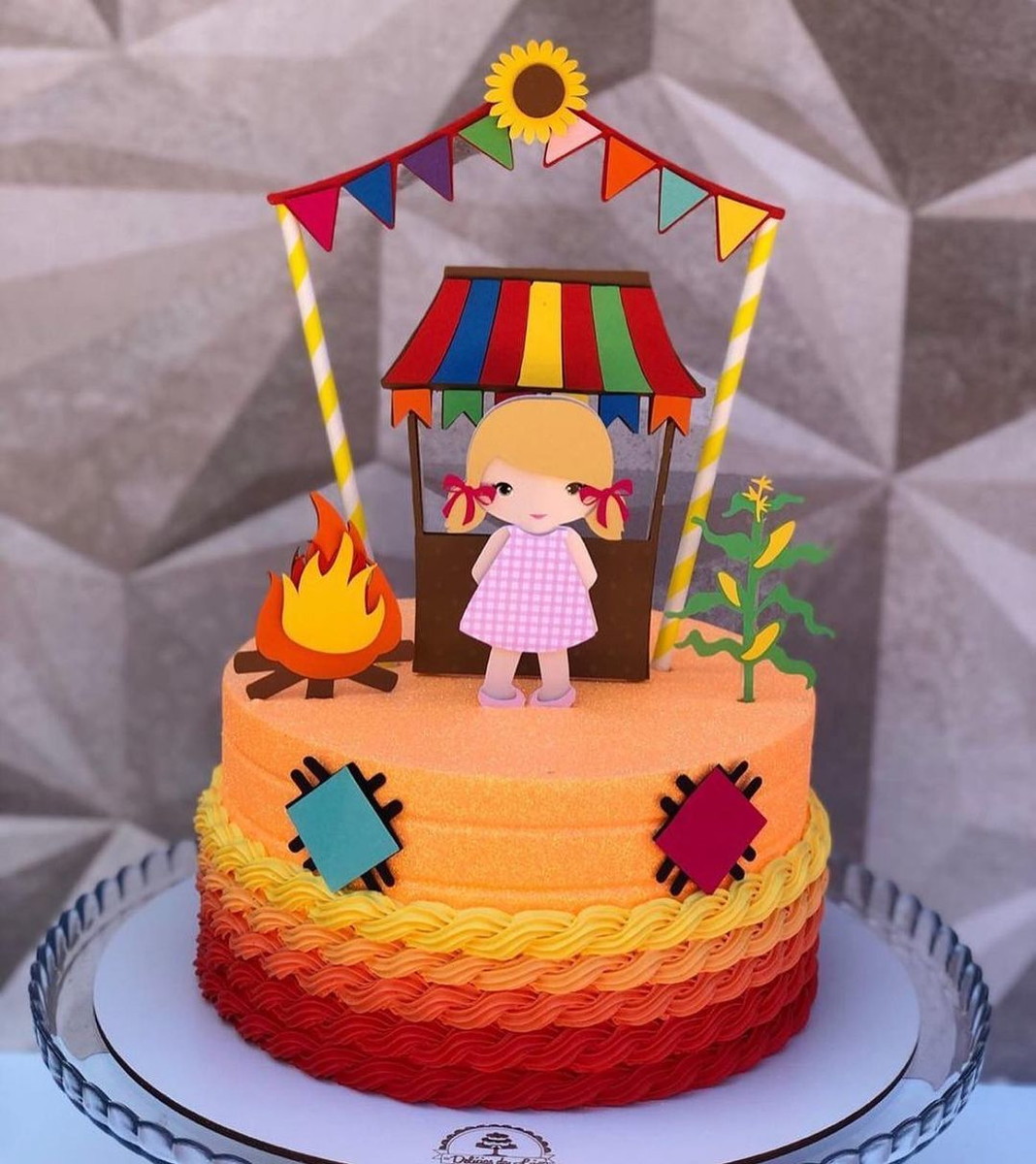 Arquivo Topo de Bolo - Festa Junina Bebê Feminino
