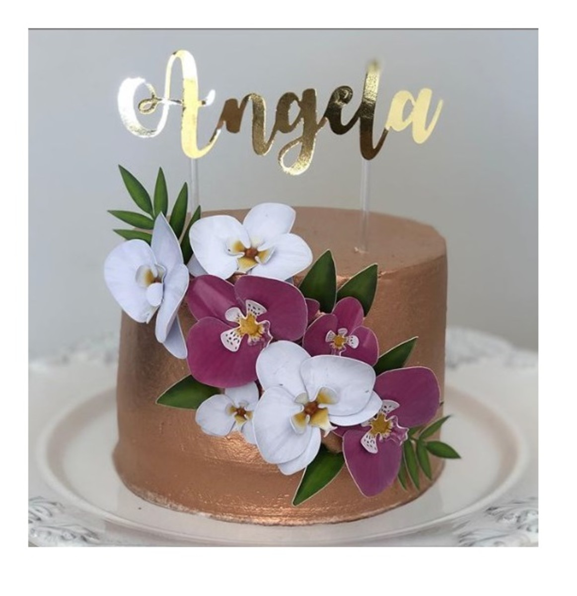 arquivo Topo de bolo floral orquideas