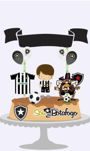 Arquivo Topo de Bolo Futebol Botafogo