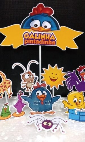 Arquivo Topo de Bolo - Galinha Pintadinha