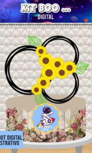 Arquivo Topo de Bolo - Girassol