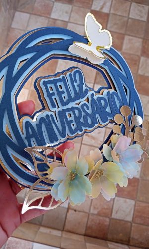 Arquivo Topo de Bolo - Guirlanda Feliz Aniversário