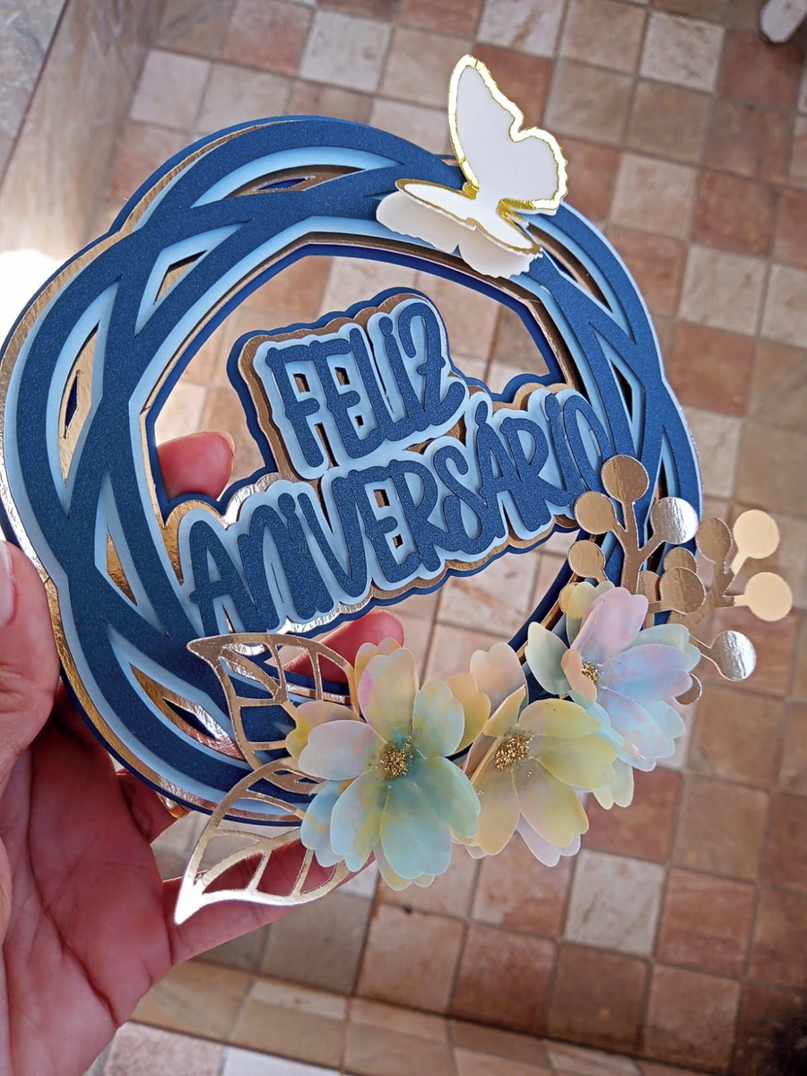 Arquivo Topo de Bolo - Guirlanda Feliz Aniversário