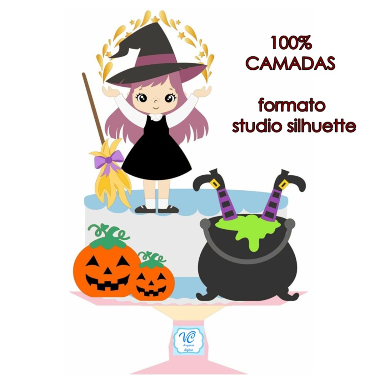ARQUIVO TOPO DE BOLO HALLOWEEN camadas-05-COD: 905