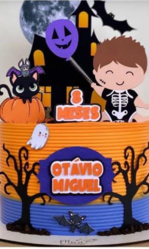 Arquivo Topo de Bolo Halloween .studio