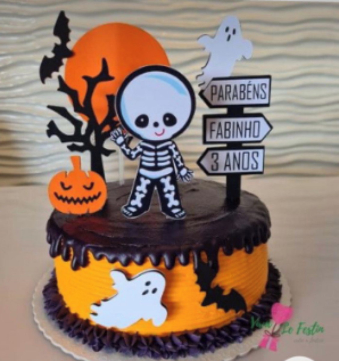 Arquivo Topo de Bolo Halloween .studio