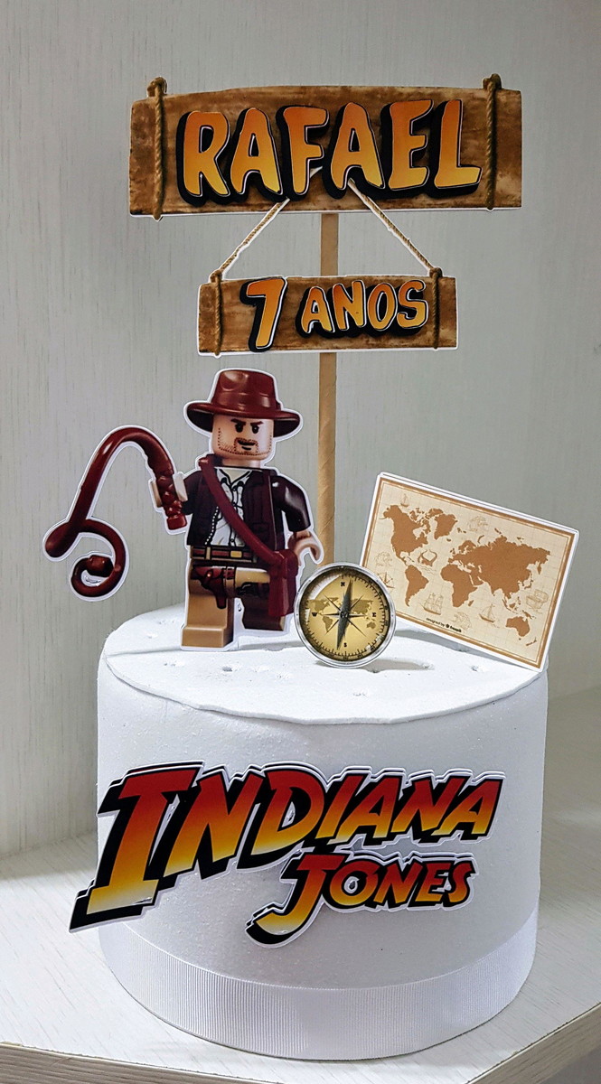 Arquivo Topo de Bolo - Indiana Jones Lego