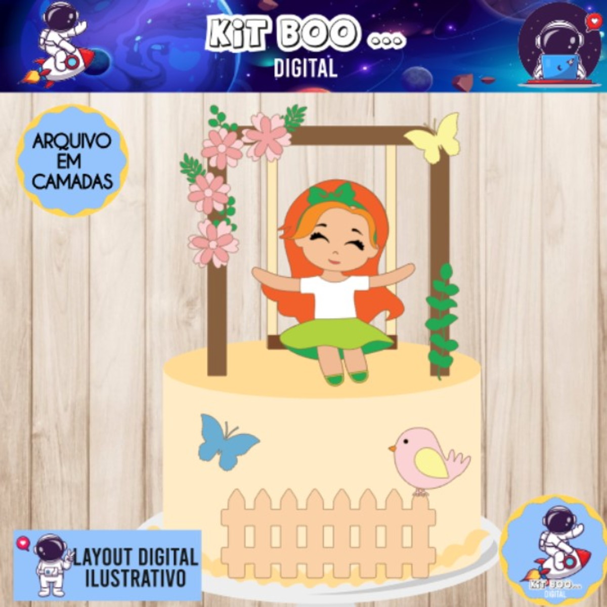 Arquivo Topo De Bolo - Menina Balanço