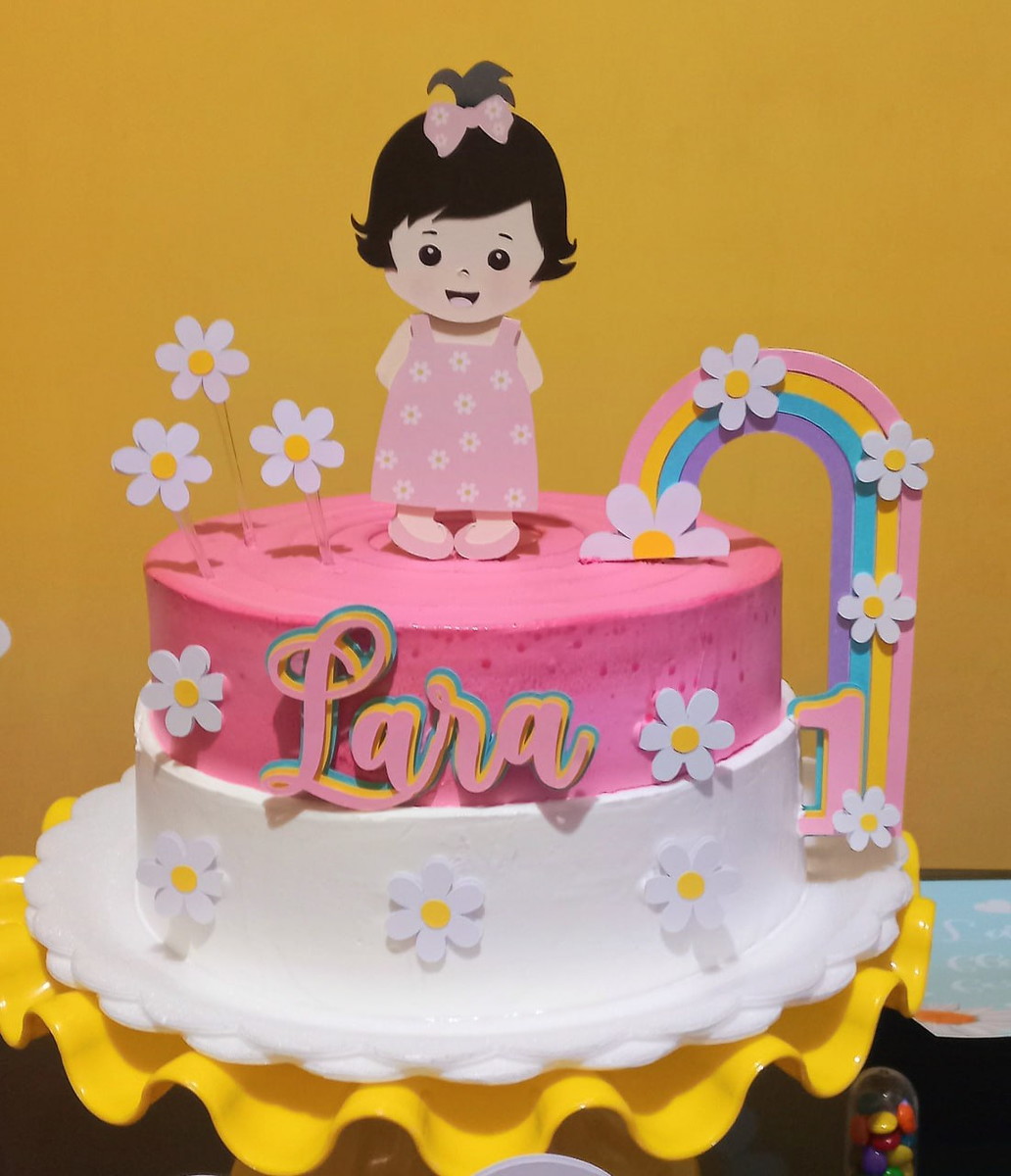 Arquivo Topo de Bolo - Menina Margarida