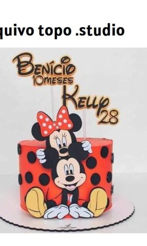Arquivo Topo de Bolo Mickey e Minie