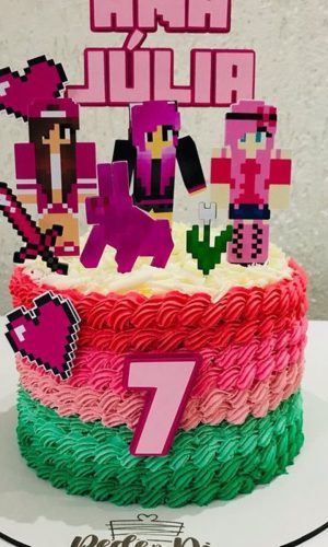 Arquivo Topo De Bolo - Minecraft Menina